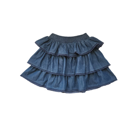 Lee Ruffle Skirt Denim