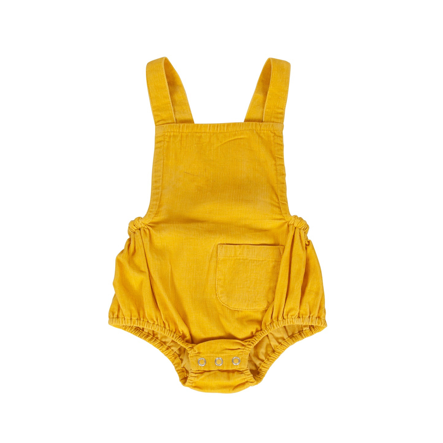 Peg Cord Romper Spicy Mustard