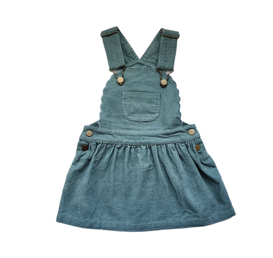 Cleo Pinafore Sea Green