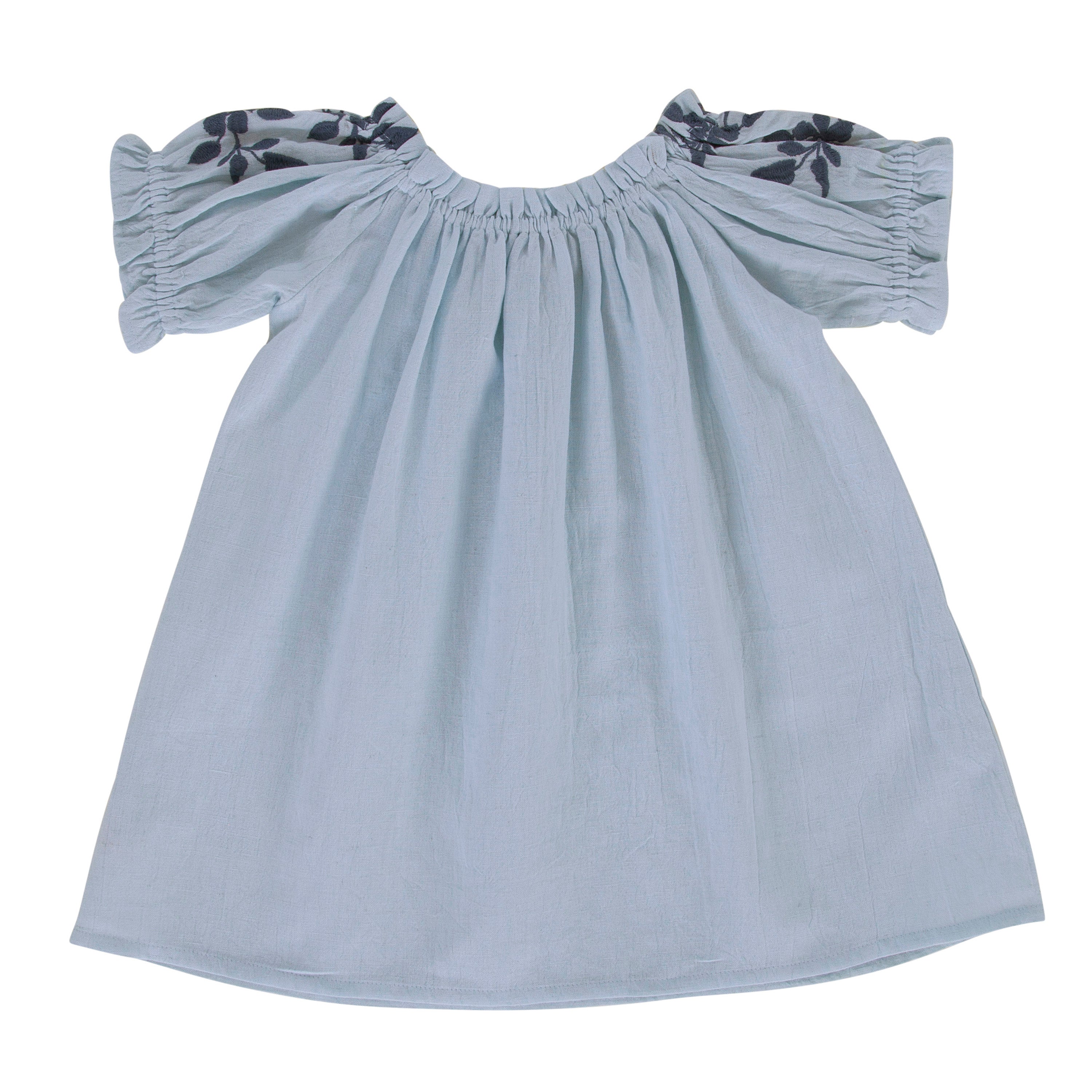 Blue grey dress clearance illusion